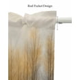 thumbnail image 5 of Forest Sunset Tree Linen Curtain Valance for Bedroom/Bathroom/Kitchen/Office/Living/Dining Room Window,Abstract Contemporary Smear Art Rod Pocket Topper Decorative Cafe Drapes Panel 42"x18", 5 of 6
