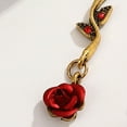thumbnail image 7 of Mightlink 3Pcs/Set Retro Women Wedding Jewelry Set Rose Flower Shape Pendant Necklace Adjustable Earrings Dangle Earrings Set, 7 of 7