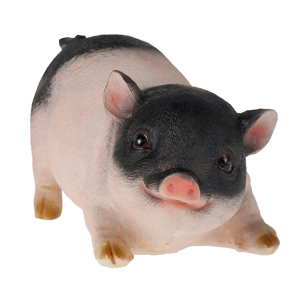 Sutowe Animal Garden Gnomes Statue Resin Pig Garden Ornament Cute Pig