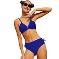thumbnail image 3 of Big Girls Swimsuit print Two Piece bikini set Bathing Suit solid color Sleeveless with briefs For Beach Pool Surfing, 3 of 8
