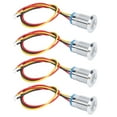 thumbnail image 4 of Pre-wired round leds mini round led waterproof round leds 2-color led led indicator 4 Sets PreWired Round LEDs Waterproof 2Color Light Common Anode Electrode 12mm 3-6VRed and ANGGREK Otros, 4 of 8