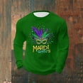 thumbnail image 4 of Mens Casual Camisetas Carnaval Impreso Suelto Elástico de Manga Larga Cuello Redondo Suéter, Gimnasio Hogar Desgaste Superior, 4 of 5