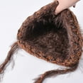 thumbnail image 6 of absanyy Women's Warm Winter Hat - Stylish Faux Fur with Ear Ties, Nylon Spandex, Free Size, Coffee - Versatile for Outdoor & Daily Wear, 6 of 8