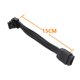 thumbnail image 4 of Cable adaptador de codo Cable adaptador de 15 cm para tarjeta gráfica de 16 pines (cable de PVC) Negro Hugtrwg Para estrenar, 4 of 4