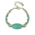 thumbnail image 1 of Pulsera de Plata Del Encanto de la Vendimia Perfecl Color Turquesa 20 cm, 1 of 4