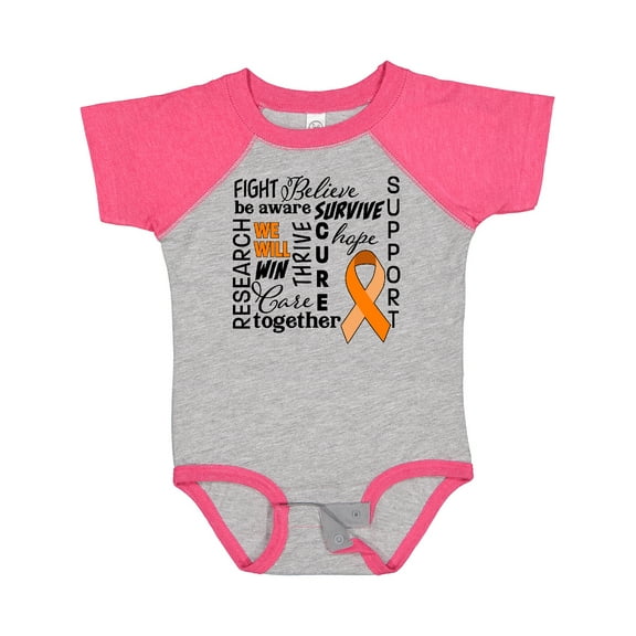 Inktastic Leukemia Together We Will Win Boys or Girls Baby Bodysuit