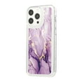 thumbnail image 3 of SaniMore Case for iPhone 14 Pro, Shockproof Ant-fall TPU Backplane Marble Stylish Pattern for Girls Women No-Yellowing Slim Lightweight for iPhone 14 Pro, Lightpurple, 3 of 11