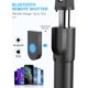 thumbnail image 2 of Selfie StickBluetooth, 3 en 1MiniTrípodeSmartphoneMonopodSelfieStickTelescópico con control remotoMaterial de aleación de aluminio para iPhone131211ProMax/XS/XR/X/8Samsung,Huawei, 2 of 5