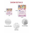 thumbnail image 7 of Easter Eggs Kitchen Dish Towels for Drying Dishes Set of 4, Purple Tulip Flower Spring Bunny Butterfly Floral Waffle Weave Microfiber Hand Tea Bathroom Towels Quick Dry & Absorbent Towel 12x12, 7 of 7