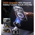 thumbnail image 3 of Ultra Magnetic Phone Holders for Your Car, Foldable Car Phone Holder Mount for Dashboard, 360° Rotatable Magnetic Phone Holder for Car, Magnetic Car Mount for iPhone All Cell Phones, Black,Black, 3 of 9