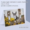 thumbnail image 4 of Dailycode Light Switch Plate Covers 2 Gang Wall Plate Plastics Outlet Covers for Kitchen Home Office Decor Donkey with Chrysanthemum Flower, 4 of 8