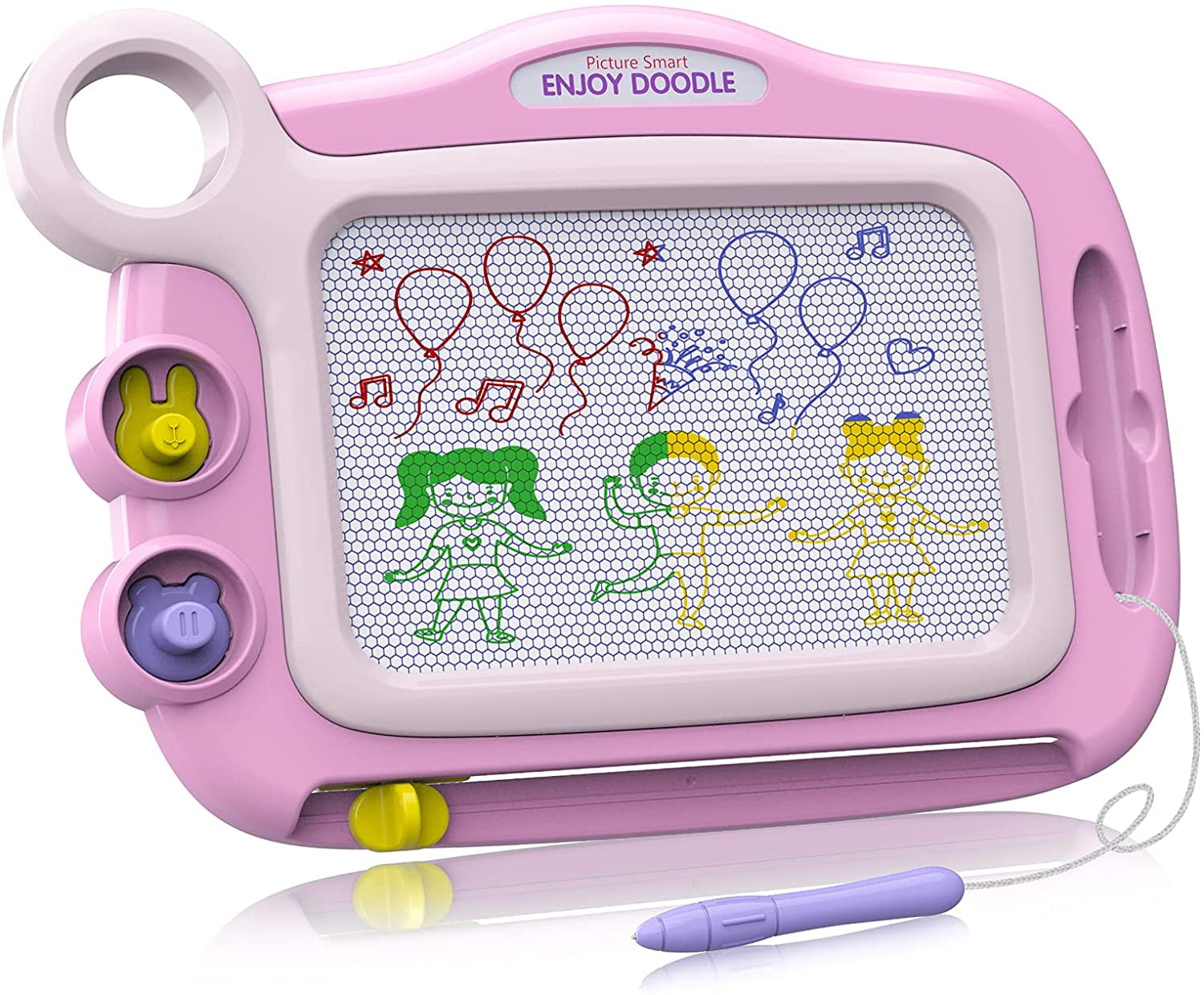 Purple Large Doodle Board Magnetic Erasable Drawing Pad Gift for Kids Toddler 