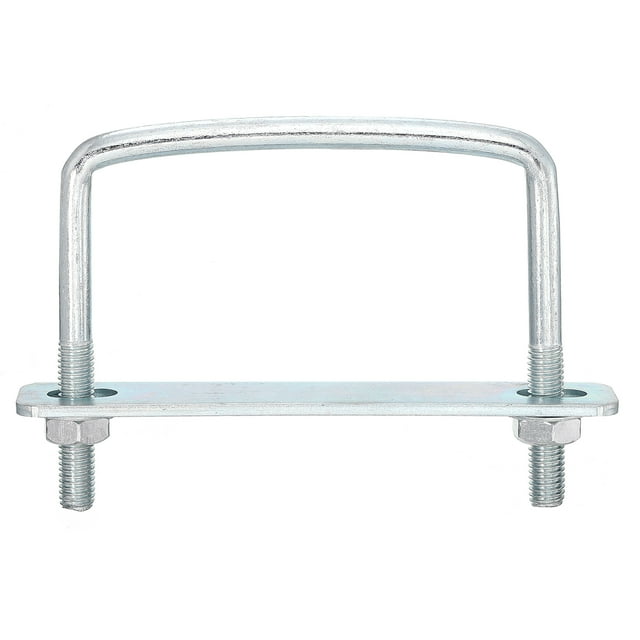 Uxcell Square U-Bolts, 6 Sets 92mm Inner Width 80mm Length M8 with Nuts and Plates