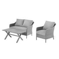 thumbnail image 4 of Mainstays Chelsea Outdoor Patio Steel 4-Pieces Deeping Seating Set with Blue Cushions, 4 of 12