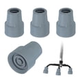 thumbnail image 1 of Quad Cane Tips 3/4 Inch, 4 Pcs Replacement Foot for Standing Stick Women Men Seniors, Gray(Style 2), 1 of 7