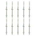 thumbnail image 1 of Uxcell 10 Pcs Ancrages en Coin, 1/4 Pouces x 4 Pouces Ancrages en Acier Inoxydable pour Béton, Fixation Standard Robuste pour Support Mural en Ciment (Inclut Rondelles Écrous, Ton Argent), 1 of 6