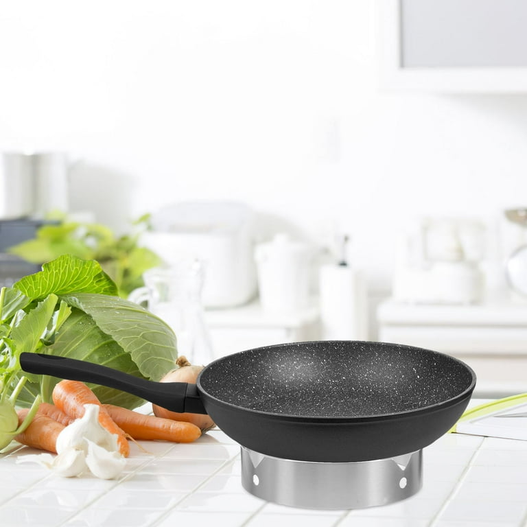 HOMEMAXS Wok Holder Rack Stainless Steel Pot Cooling Rack Kitchen