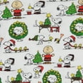 thumbnail image 3 of Peanuts Christmas Santa Snoopy Charlie Brown Characters Matching Family Holiday Tight-Fit 2PC Pajama Set, 3 of 6