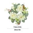 thumbnail image 3 of Wovilon Rose Spring Wreaths For Front Door Outside Flower Wreath With Hydrangea Candle Rings Wreaths Artificial Home Wedding Centerpieces Decor For Holiday, 3 of 6
