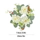 thumbnail image 3 of Fiudx Corona de Rosas Primaverales, Anillos de Hortensias para Velas, Decoración Floral Artificial, Centros de Mesa para Puertas de Entrada y Bodas, Decoración de Temporada para El Hogar, Multiusos,, 3 of 6