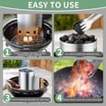 thumbnail image 5 of Linqz Charcoal Chimney Starter Compatible with Weber, Compact Chimney Starter for Grill, Rapid Fire Charcoal Lighter, with Heatproof Wooden Handle, BBQ Grill Tools for Outdoor Grilling and Camping, 5 of 7