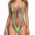 thumbnail image 1 of Bikini de una sola pieza con estampado de piel sexy, traje de baño de bikini de uso versátil, 1 of 6