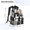thumbnail image 4 of Vsdgher Colors Cats Print Unisex Large Capacity Bookbag Schoolbag Casual Daypack for High School/College/Teens/Travel/Work, 4 of 8