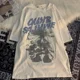 thumbnail image 3 of Camiseta de manga corta de gran tamaño con estampado de letras para mujer, ropa de calle de manga corta de Hip Hop para hombre, camiseta Vintage, ropa holgada, 3 of 5