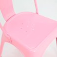 thumbnail image 2 of Heavenly Collection Light Pink Metal Chair, Armless Dining Chair, Metal Dining Chair, Stackable Chair, Indoor-Outdoor Chair, Kitchen Chair, Patio Chair, Restaurant Chair, Side Chair - Set 4, 2 of 9