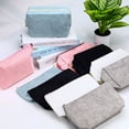 thumbnail image 7 of 2 Pieces Corduroy Makeup Bag Set, Small Cosmetic Pouch Case with Zipper, Cute Travel Toiletry Bag Organizer for Girls Women Gifts Purse Storage (Gray), 7 of 7