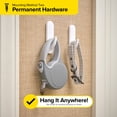 thumbnail image 4 of Wrap-It Storage Handy Hooks - The Fin Large (6 Pack) - Wall Sticky Hooks for Hanging, Bathroom Door Hooks, Utility Hooks Damage Free - White, 4 of 7