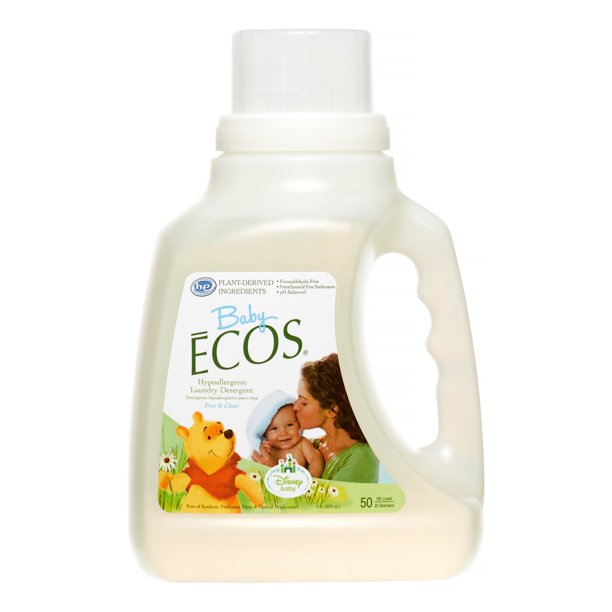 ECOS 2X Laundry Detergent, Free & Clear, 50 Loads