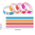 thumbnail image 6 of 100 Pcs Disposable Paper Wristbands Fluorescent Adhesive Event Wrist Bands Party Favor ID Bracelets for Concerts Festivals, 6 of 8