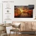 thumbnail image 4 of Elephant Stock Sunset In Venice Wall Art - Horizontal Canvas Wall Art - Living Room Wall Decor - Places Canvas - Gray And Blue Decor - 39" x 26", 4 of 4