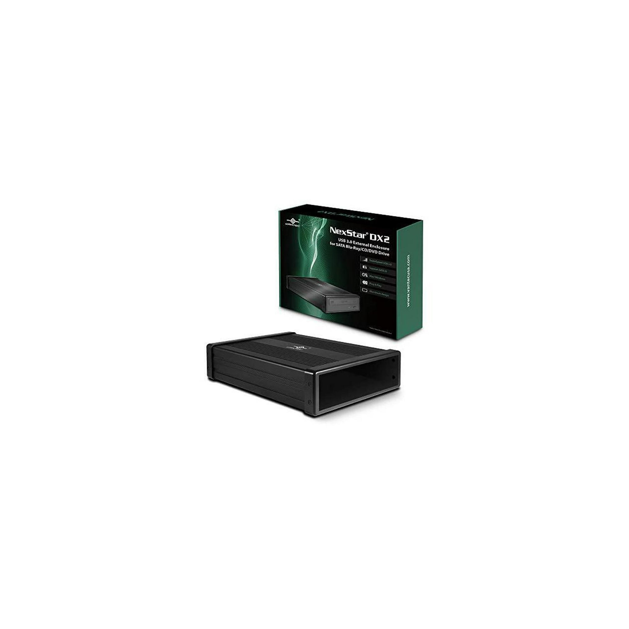 VANTEC NexStar DX2 USB 3.0 External Enclosure for SATA Blu-Ray/CD/DVD Drive