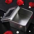 thumbnail image 4 of unbranded 2Ud Contenedores Metálicos Para Regalos Y Almacenaje De Dulces Color Plata, 4 of 6