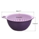 thumbnail image 2 of Colador de cocina Juego de cuencos con colador Lavabo de drenaje de doble capa grande y cesta para frutas Verduras Pasta Limpieza de bayas Púrpura, 2 of 6