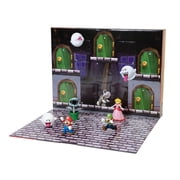 Super Mario Boo Mansion Action Figures Halloween Treats at Home - Boos Mansion - Includes 8 Surprise Figures & 10 Postcard Invitations!