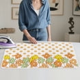 thumbnail image 4 of ZIATUBLES Flower Polka Dot Print Ironing Blanket Pale Foldable Ironing Mat Pad, Portable Ironing Board Cover for Travel Washer Dryer Countertop, 31.5" x 19.6", 4 of 7