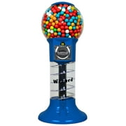 Gumball Machine 27” Set Up for $0.25 Gumballs 1 inch Toys in Round Capsules 1” Bouncy Balls 25 mm Blue Spiral Vending Gum Machine Great Gumball Machines Gift for Kids Bubble Gum Machine Without Stand