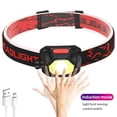 thumbnail image 4 of Faro giratorio LED USB Faro recargable Lámpara de cabeza de inducción con diadema ajustable Actividades al aire libre Linterna Sweethay OD003461-00B, 4 of 7