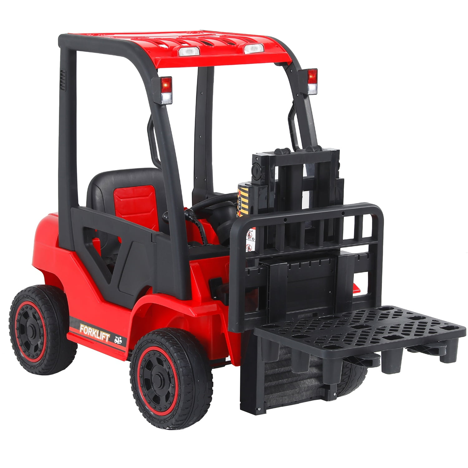 CIPACHO 12V Battery Powered Vehicle, Electric Frame Lifting Rod Electricforklift Toy, 3 Speeds Kids Ride On Car with Remote Control, Bluetooth, Red CIPACHO 12V Battery Powered Vehicle, Electric Frame Lifting Rod Electricforklift Toy, 3 Speeds Kids Ride On Car with Remote Control, Bluetooth, Red
