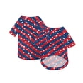 thumbnail image 2 of Anmrize 4th of July Dog Shirt, Patriotic Pet T-Shirt, 4th of July Dog Shirt American Flag Costume, Patriotic Pet Clothes Independence Day Dog Outfit Summer Vest for Small Medium Large Dogs, A24, 2 of 5