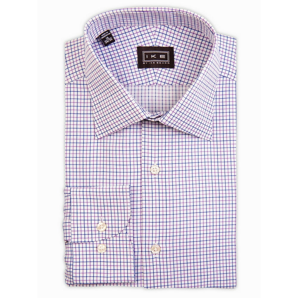 Ike Behar - Ike by Ike Behar Men's Trim Cut Check Dress Shirt | Pink ...