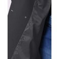 thumbnail image 5 of Agnes Orinda Women's Plus Size Long Coats Notched Lapel Double Breasted Winter Coat with Pockets 4X Dark Gray, 5 of 6