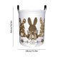 thumbnail image 3 of Cesta de almacenamiento para ropa sucia de Pascua con asas, plegable, para decoración del hogar, ropa de fiesta, juguetes, organizadores, cestas de Pascua, ideas de regalo, cesta de lino., 3 of 6