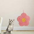 thumbnail image 3 of Wall-mounted Hanging Sisal Cat Scratching Board Kitten Scratch Pad with Suction Cup , Red Flower 40x40cm, 3 of 7
