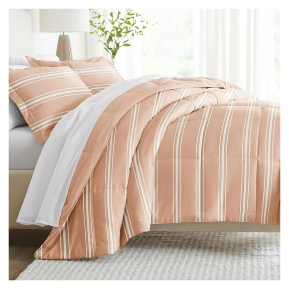 Reversible King Size Comforter Set (3 Piece) - Bring Luxury Home with Our Soft and Lightweight Down Alternative Comforter King Set - This Includes Your King Comforter and 2 Pillow Shams