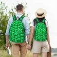 thumbnail image 4 of Disketp Green Broccoli Mochila de Lona Estampada, Mochila Escolar de Viaje Ligera para Estudiantes y Portátil-Medium, 4 of 5