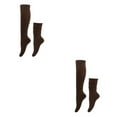 thumbnail image 3 of Guardoinrt 2 Pcs Chaussettes Décontractées Premium Résistantes à l'Usure pour n'Importe Où n'Importe Où n'Importe Où Tissu Polyester Absorbant la Sueur Respirant Texture Douce Café 2 Ensembles, 3 of 6